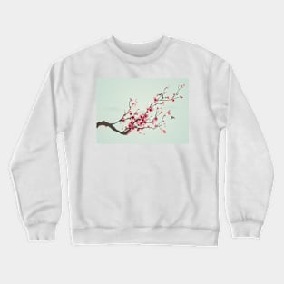 Whimsical Pink Cherry Blossom Tree Crewneck Sweatshirt